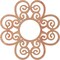 Ekena Millwork Cohen Wood Fretwork Pierced Ceiling Medallion, Cherry, 32"OD x 11"ID x 1/4"T CMWP32X32X0250COCH - alternate 4